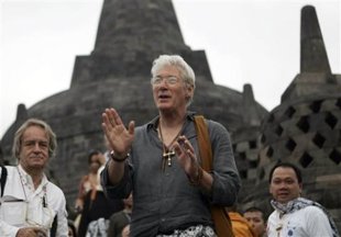 Richard Gere di Candi Borobudur